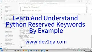 How To Learn And Understand Python Reserved Keywor