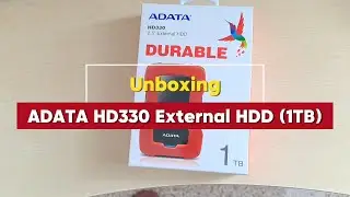 Unboxing the ADATA HD330 external HDD (1TB)