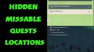 Hidden Quests Genshin impact /Repeatable Quests locations in mondstadt Guide