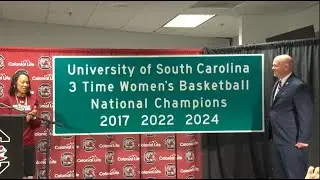 WBB: National Championship Road Sign Unveiling