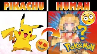 IF PIKACHU WAS HUMAN? | Pokemon Characters As Anime Humans | | art challenge