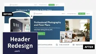 Redesigning a Header in Figma | Part 2 | UX/UI | OpenRent | Landing Page