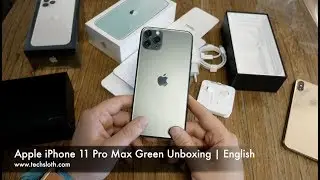 Apple iPhone 11 Pro Max Green Unboxing | English