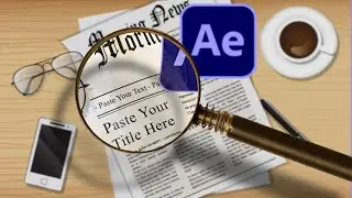 Making a magnifying glass with after effects