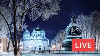 VELIKY NOVGOROD! The First Capital of Russia (Founded in 859) in The Winter 2023. LIVE