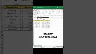 How to use Spell Check in Excel