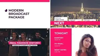 Modern Motion Broadcast Package | After Effects, Premiere Pro and FCPX Template (Video Template)