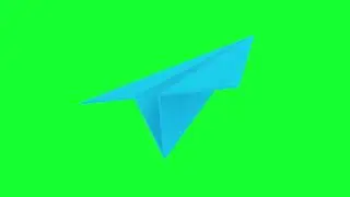 Paper Airplane Animation - Green Screen Video - Stock Video Footage - No Copyright Animated Videos