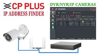 CP Plus IP address Finder tool for Cpplus DVR, NVR & IP cameras download and install