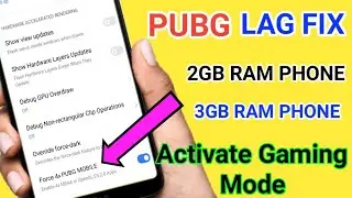 How to Fix Lag in Pubg Mobile 2GB & 3GB Ram !! Pubg Lag Problem Solution In 2GB & 3GB Ram Phone