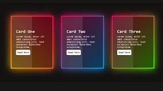 Creative CSS Gradient Border Cards _ How to Create CSS Gradient Border