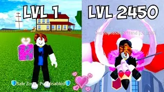 Noob to Max Level Using Love Fruit Rework -Bloxfruits