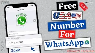 How To Get Free USA 🇺🇸 Number For WhatsApp Verification 2023 | Free US WhatsApp 2023