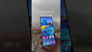 Hide clock on Status bar for Samsung 🩵 #samsungtips