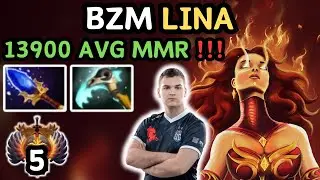 🔥 Bzm LINA Midlane Gameplay 7.37e 🔥 IMMORTAL 5 Magic Build By BZM - Dota 2