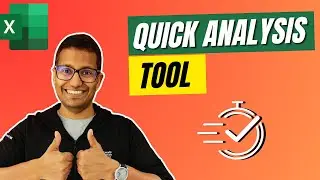 Excel Quick Analysis Tool is Definitely Worth Checking Out🔥