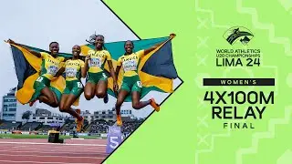 Jamaica 🇯🇲 dominates women's 4x100m final | World Athletics U20 Championships Lima 2024