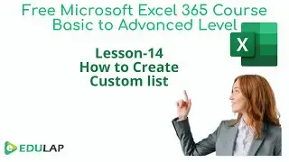 How to Create Custom list in Microsoft Excel