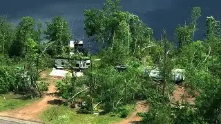 Storm damage in Crow Wing County, Minnesota [AERIALS]