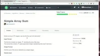 HackerRank | Simple Array Sum Solution