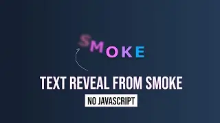 Animated Smoke Text Effect Css Only | Smoky Text Effects