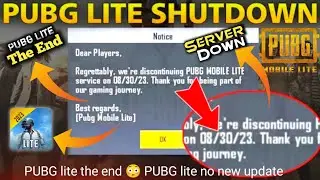 PUBG LITE THE END Parmanent Shutdown 😱 2023 Pubg Lite New Update Today No More | Features #mythpat