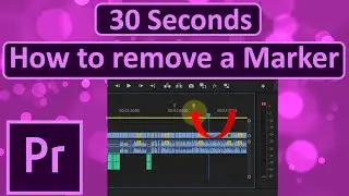 How to remove a Marker on Premiere Pro