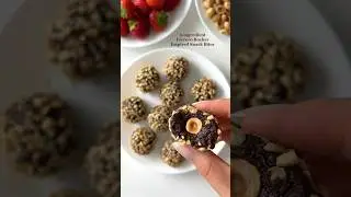 Healthier ”Ferrero Rocher” Bites🤩 #easyrecipes #snackideas #snacks