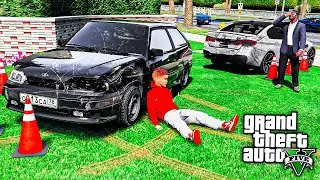 СЕРЕГА РАЗБИЛ МНЕ BMW M5 F90 И ЧУТЬ НЕ УМЕР ! РЕАЛЬНАЯ ЖИЗНЬ В GTA 5 ⚡ГАРВИН