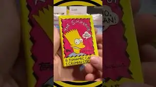 The Simpsons 1990 Trading Cards - Vintage Topps Set!  #shorts #simpsons