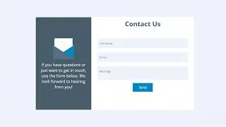 How To Make a Contact Us Form in HTML and CSS | Make Contact Us Form Design | E-CODEC