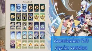 [Genshin TCG] Boss Maker 2.0 deck showcase in nutshell part 2 (Ayaka being the boss)