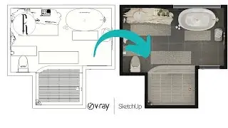 Rendering a Plan/Furniture Layout Tutorial | VRay Camera Setup Part Two