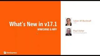 New in v17.1: WinForms & WPF Controls