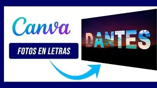 Cortar fotos en LETRAS con CANVA 2024