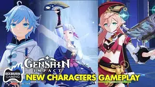 GENSHIN IMPACT 2.0 New Characters Ayaka, Ningguang, Chongyun and Yanfei Gameplay