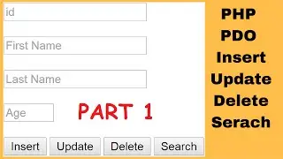 PHP PDO  : How To Insert Update Delete Search Data In MySQL Using PDO In PHP [ with source code ] 1