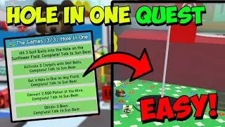 *FAST* How To Complete 3/3 Hole In One QUEST! | Roblox Bee Swarm Simulator