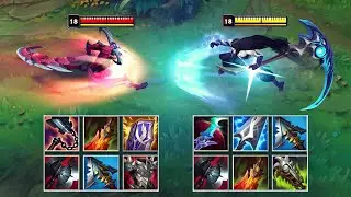 BLUE KAYN vs RED KAYN SEASON 11 FULL BUILD FIGHTS & Best Pentakills!