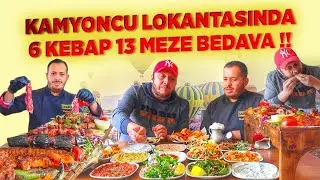 KAMYONCU LOKANTASINDA 6 ÇEŞİT KEBAP ve 13 MEZE İNANILMAZ FİYATA | Adana Sokak Lezzetleri