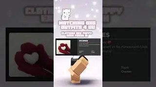 Roblox matching outfit idea! 