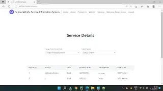 Python Django Project | School Vehicle Service Information System