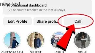 How to Add New Call button on Instagram Profile