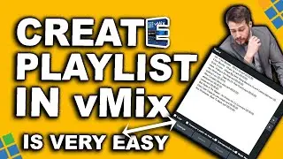 How To Create Playlist In New vMix | vMix Playlist Tutorial