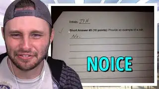 SSundee reacts to funny test answers