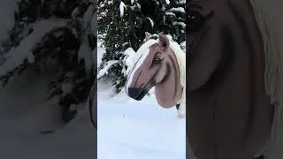Liberty hobby horse in winter landscape | HUMMA  
