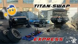 Nissan Xterra Express Time-lapse Titan Swap !