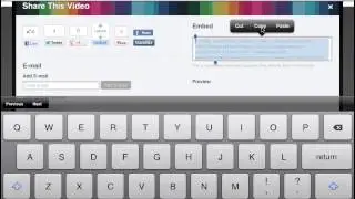 How to embed Vimeo Video into your website - creating websites on your iPad
