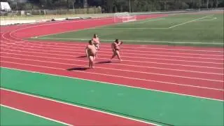 Сумоисты бегут на перегонки. Sumo sprint :D