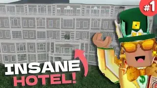 Building an INSANE HOTEL in Roblox! | Bloxburg • #1